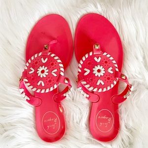 Jack Rogers Bright Pink Jelly Sandal